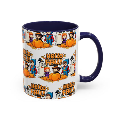 Hello Fall Design Accent Coffee Mug (11, 15oz)