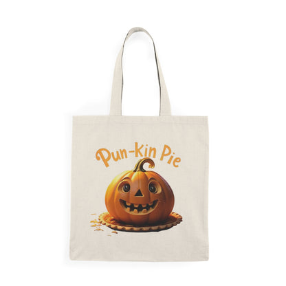 Pun-Kin Pie Cotton Tote Bag