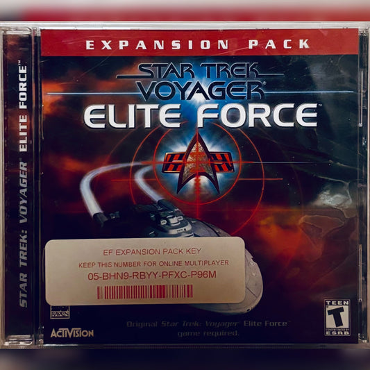 Paquete de expansión del juego Star Trek Voyager Elite Force para PC 2001 NUEVO