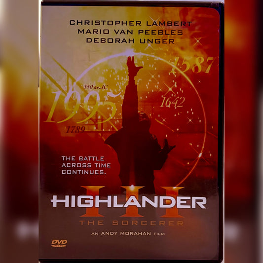 Highlander III: El hechicero (DVD, 1994) Ciencia ficción, Acción, Fantasía Christopher Lambert