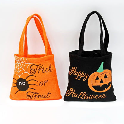 Bolso de hombro con estampado de calabaza y araña de Halloween, bolsas de regalo de dulces para niños, bolsos pequeños para mujer