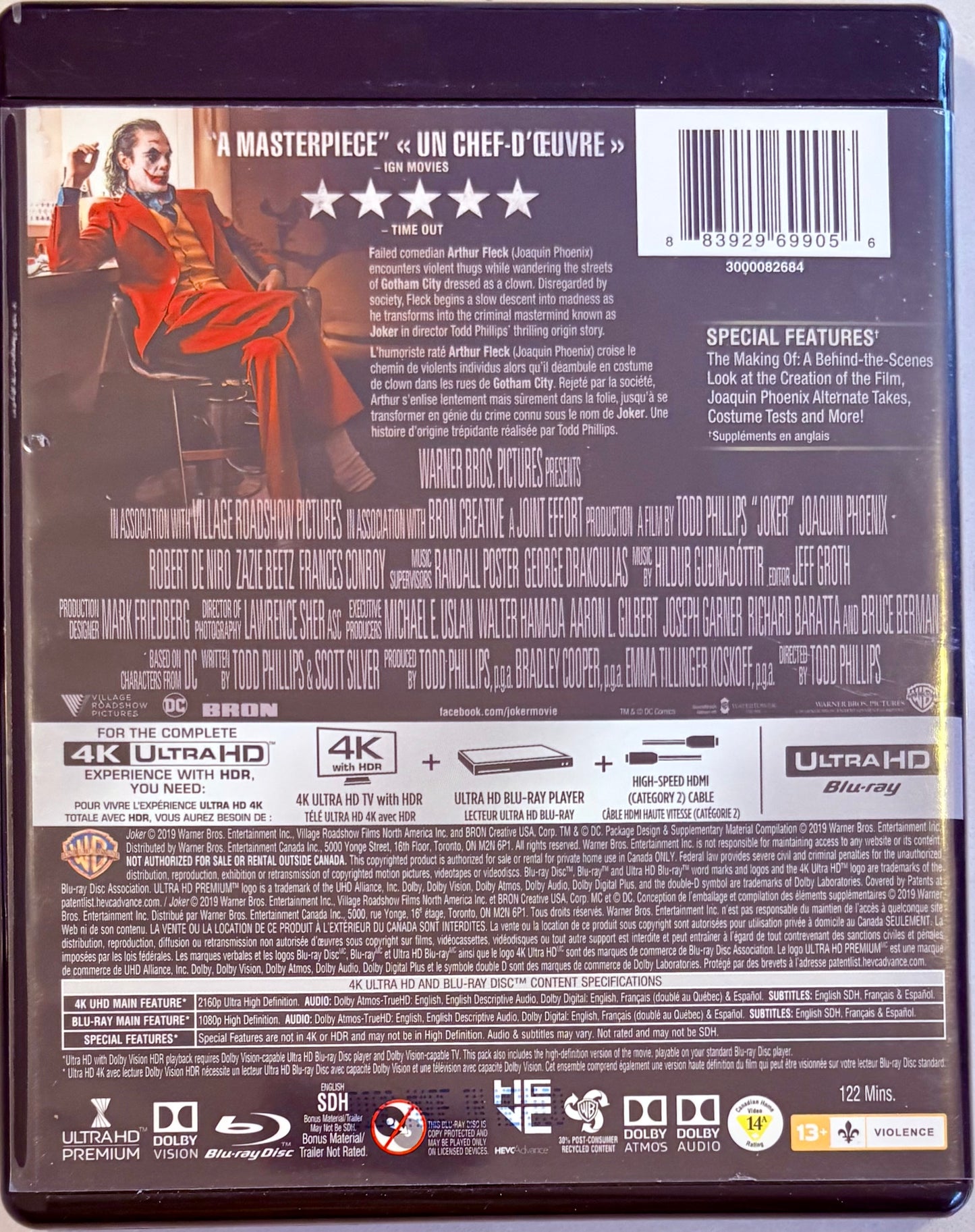 Joker (4K-UHD, 2019) Joaquin Phoenix DC Warner Bros Suspenso