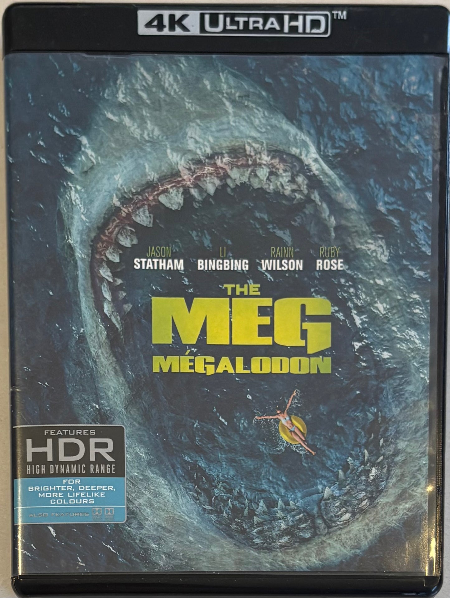 Megalodón (4K-UHD, 2018) Ciencia ficción, terror, aventuras Jason Statham Warner Bros