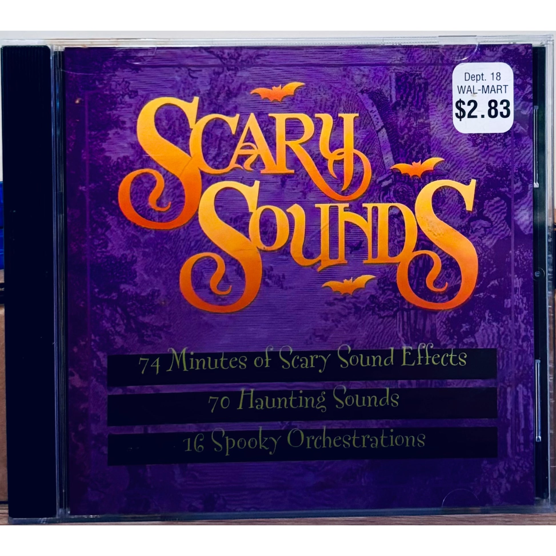 Scary Sounds (CD 2003) Halloween 75 Minutes of Scary Sound Effects Wal-Mart