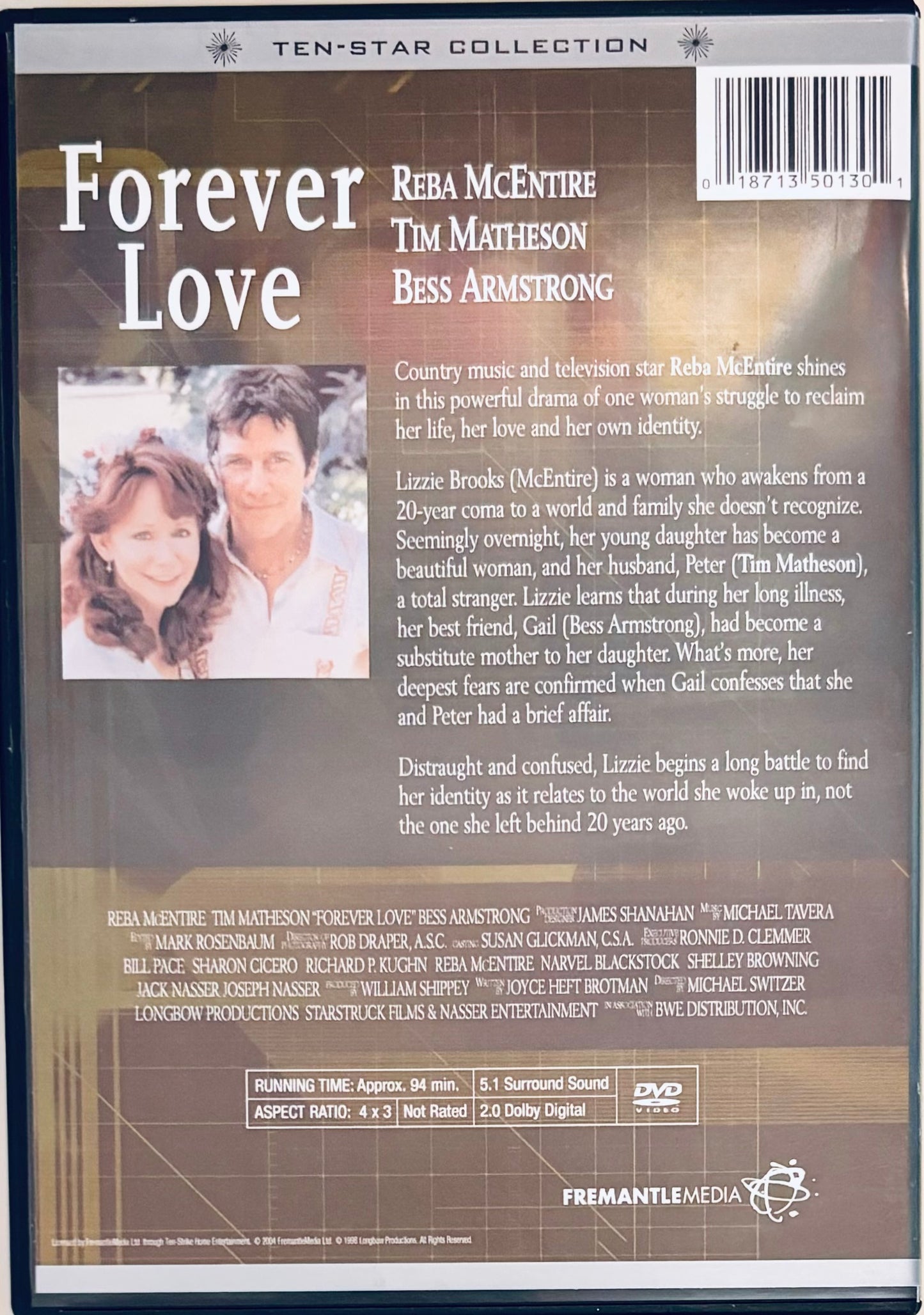 Forever Love (DVD 1998) TV Movie Reba McEntire Drama Romance RARE OOP