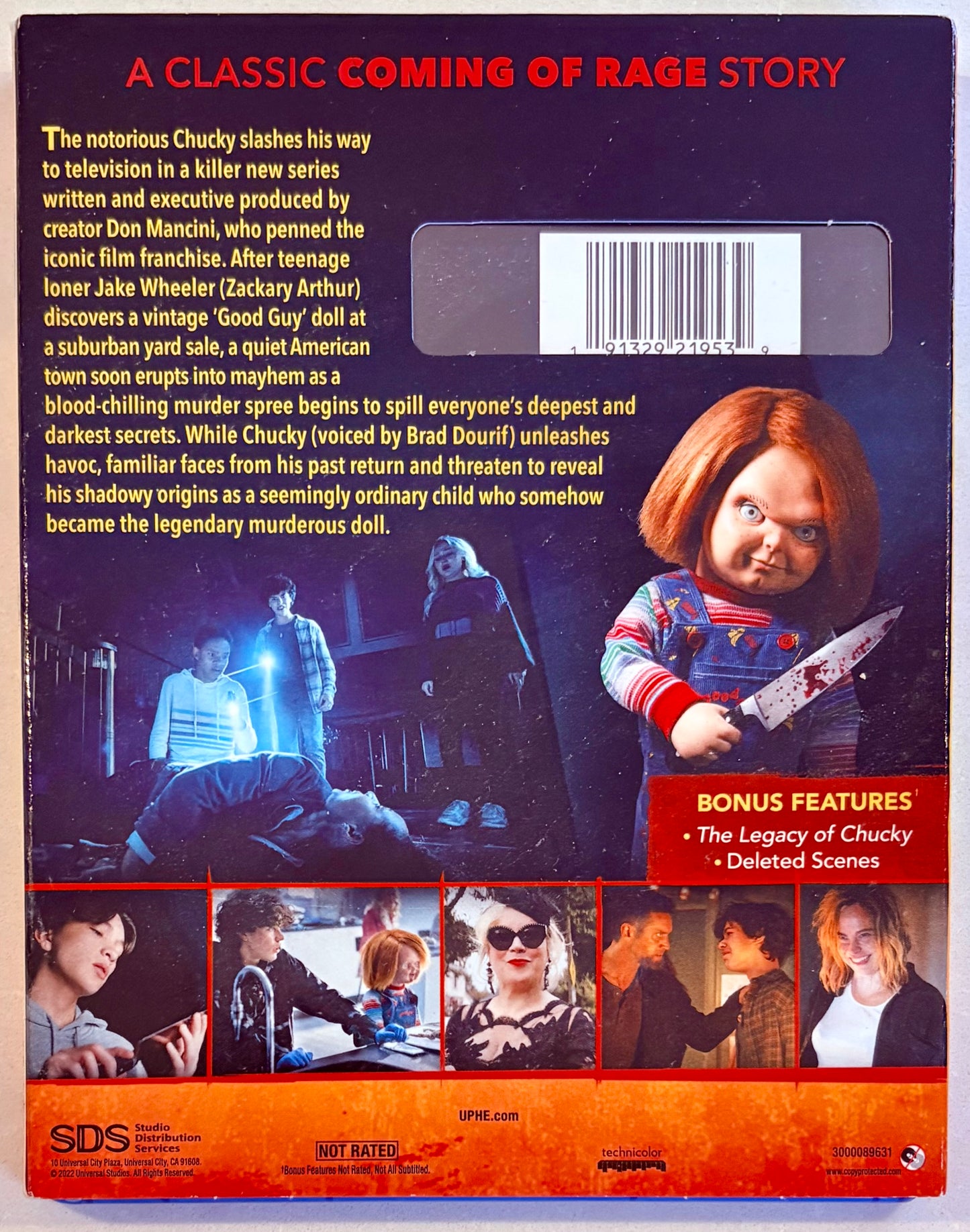 Chucky (Blu-ray) Temporada uno Terror/Comedia con funda protectora Jennifer Tilly