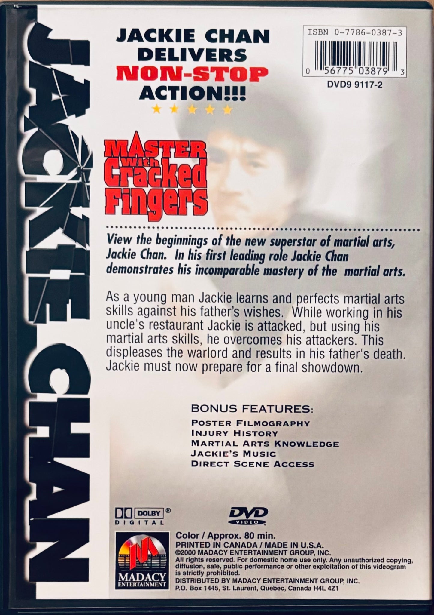 Jackie Chan: Maestro de los dedos agrietados (DVD 2000) con inserción Acción 1979 Madacy