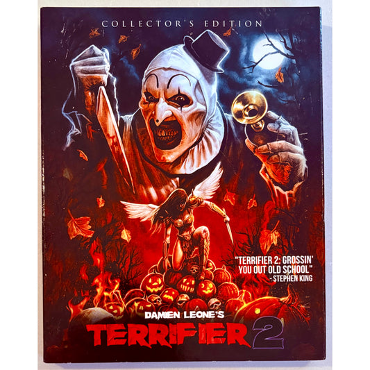 Damien Leone's Terrifier 2 (Blu-ray, 2022) Edición de coleccionista con funda protectora Terror/Slasher