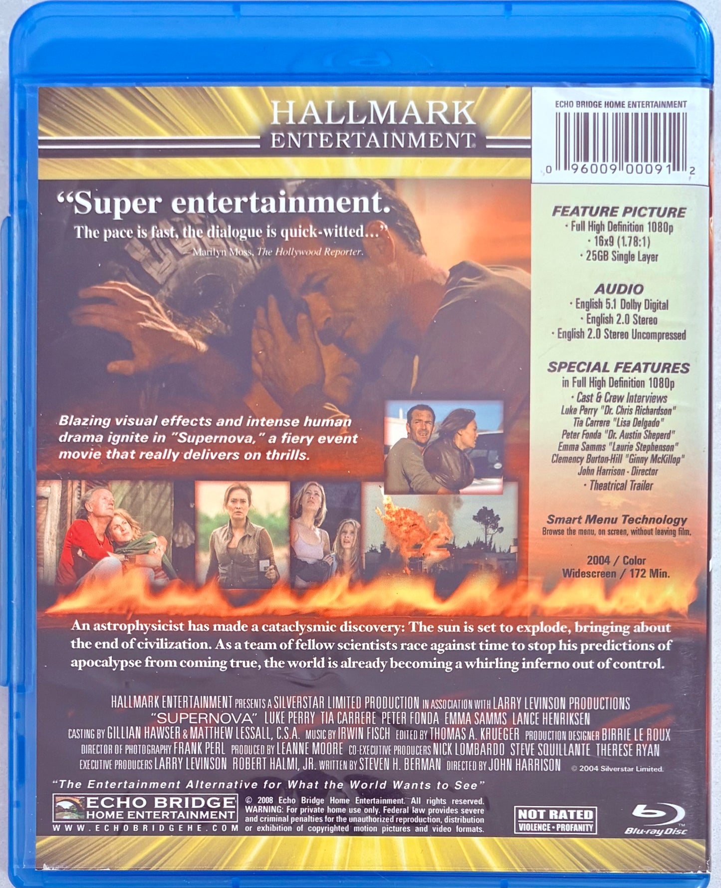 Supernova La miniserie completa (Blu-ray, 2004) Hallmark Luke Perry Ciencia ficción, Aventura
