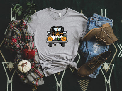 Halloween Truck Shirt, Halloween Gnomes Shirt