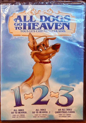 All Dogs Go To Heaven 1, 2, 3 (DVD 1998) Warner Bros/MGM Animation Brand NEW *NW image 0