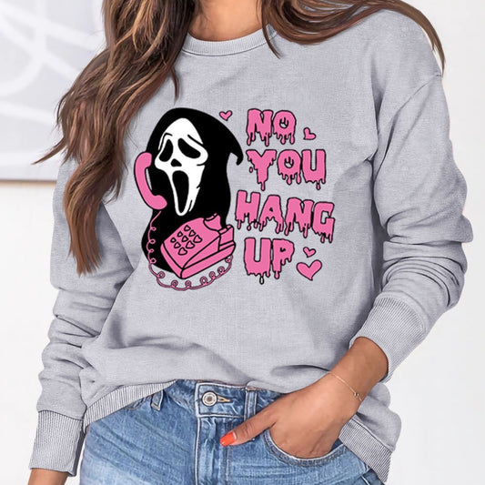 Women's Halloween Fall Winter Trend Pullover Sweater Gray