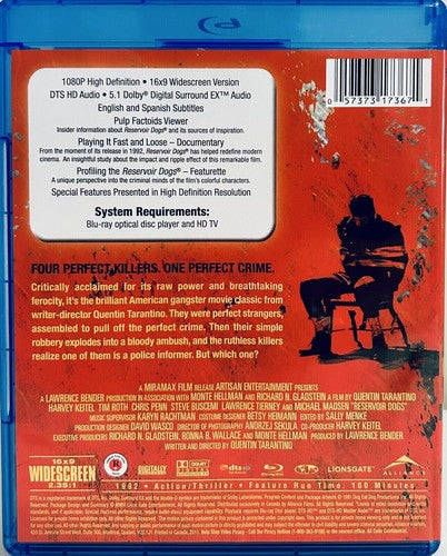 Reservoir Dogs (Blu-ray, 2007) Quentin Tarantino Crime Crime/Thriller 1992*LS1 image 1