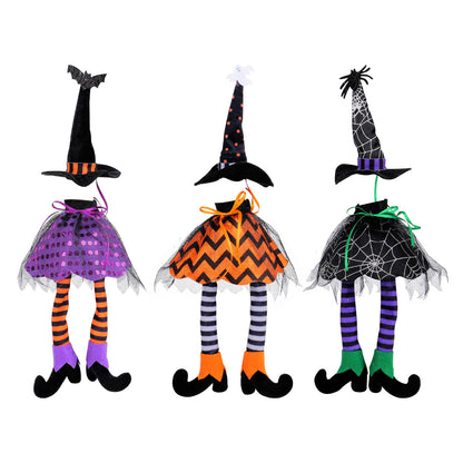 Halloween Witch Hat Long Legs Bottle Cover Ornaments