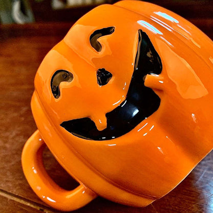 Ceramic Halloween Pumpkin Mug