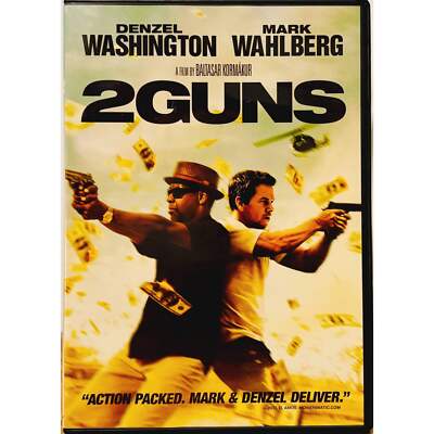 2 GUNS (DVD 2013) Denzel Washington Mark Wahlberg eOne Action VG*BFD image 0