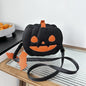 Halloween Pumpkin Crossbody Bag For Women Novelty Pumpkin Purse Halloween Devil Shoulder Bag Funny Crossbody Purse