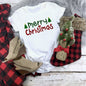 Christmas Movie Print Crew Neck T-shirt Women