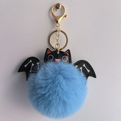 Summer Halloween Keychain Cartoon Leather