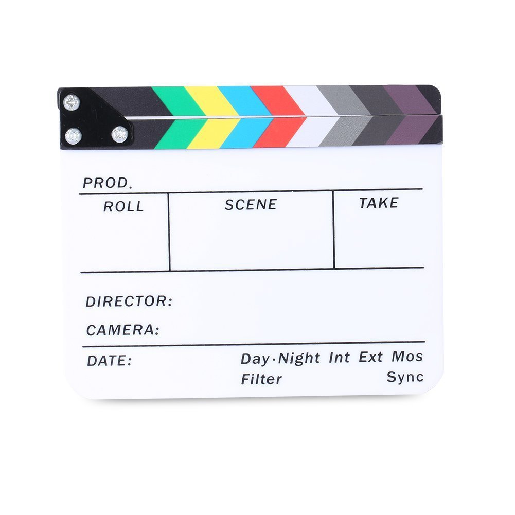 Acrylic Movie Clapper Color Field Theater