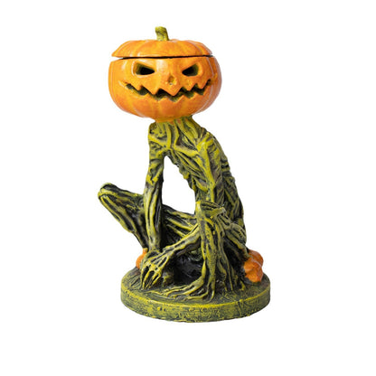 Halloween Pumpkin Candlestick Resin Decorations