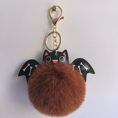 Summer Halloween Keychain Cartoon Leather