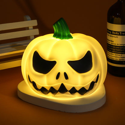 Halloween LED Glowing Cute Small Night Lamp Pumpkin Ghost Lamp Ornaments