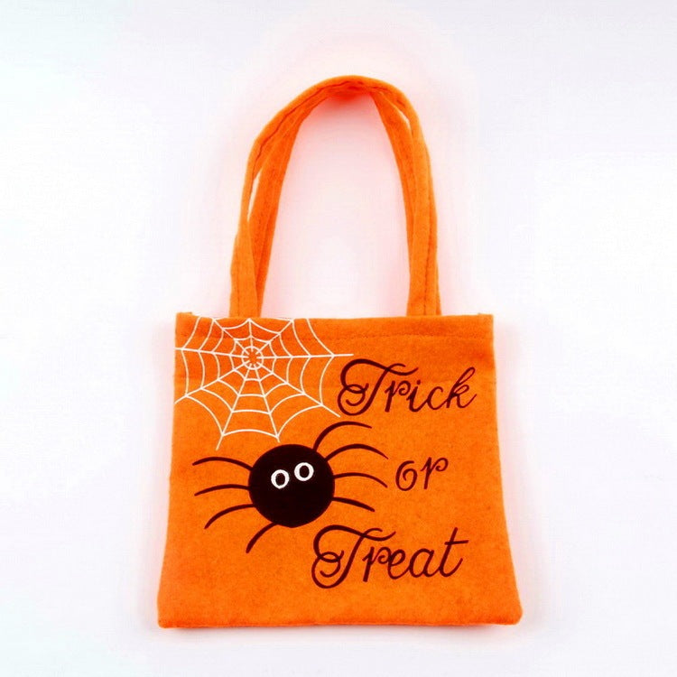 Halloween Spider Pumpkin Print Shoulder Bag Children's Candy Gift Bags Small Handbags Women