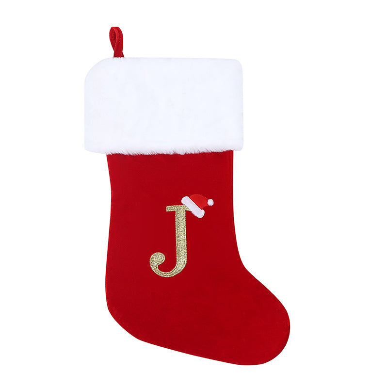 Christmas Letter Christmas Stockings Decorative Pendant