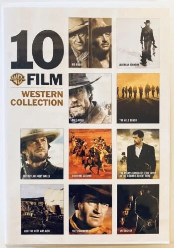 Warner Bros. 10 Film Western Collection (DVD, 2019) 8-Disc-Set *N23 image 0