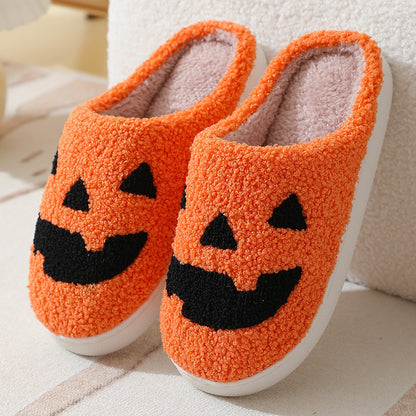 Halloween Pumpkin Cartoon Women's Shoes Orange Pumpkin