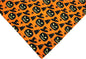 Halloween Dog Bandanas Pumpkin And Spider Web Bibs Triangle Reversible Fall Pet Scarf Premium Durable Fabric Adjustable Fit Orange