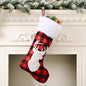 Christmas Festival Decoration Supplies Red And Black Plaid Christmas Stockings Pendant