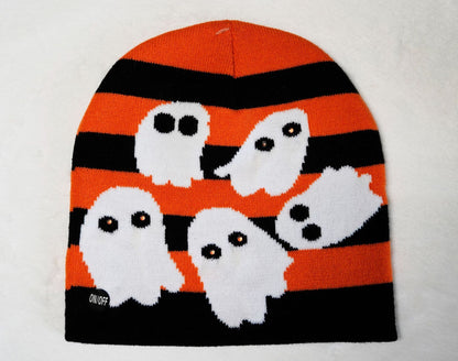 Halloween Horror Expression Luminescent Lamp Knitted Hat