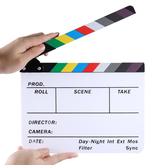 Acrylic Movie Clapper Color Field Theater