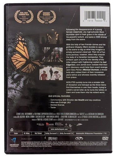 Acolytes (DVD,  2009) Anchor Bay Australian Horror Thriller RARE OOP image 1
