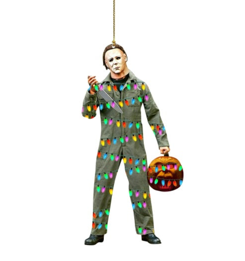 Halloween Horror Movie Character Pumpkin Pendant A