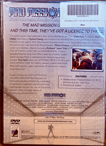 Mad Mission Part 3: Our Man From Bond Street (DVD 2002) Action Anchor Bay NEW *N image 1