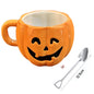 Ceramic Halloween Pumpkin Mug Set