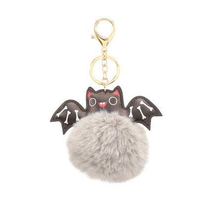 Summer Halloween Keychain Cartoon Leather