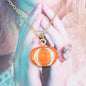 Halloween Oil Drop Pumpkin Cat Necklace Creative Clavicle Chain Pendant Fashion Jewelry Accessories