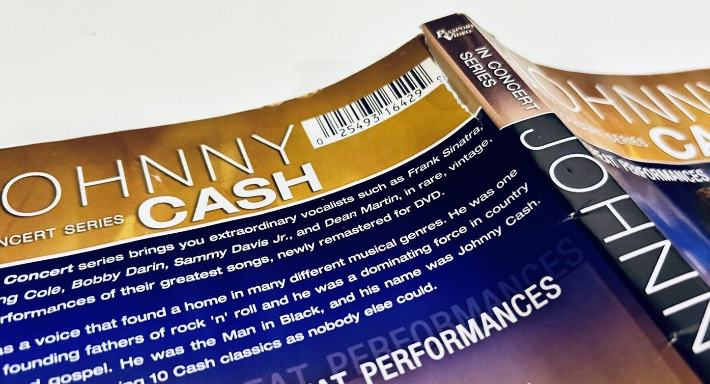 Johnny Cash In Concert Series DVD *Artwork ONLY - NO DISC/CASE*