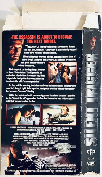 Silent Trigger 1996 * VHS Box ONLY - NO TAPE *