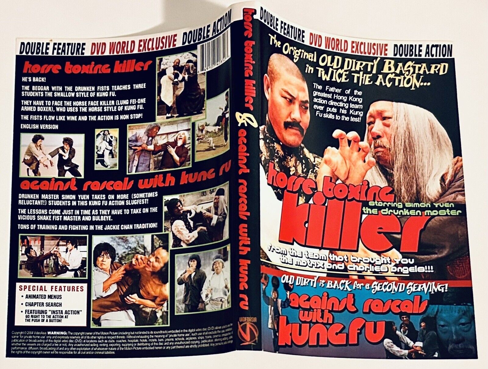 Horse Boxing Killer/Against Rascals With Kung Fu * DVD Artwork ONLY - NO DISC *