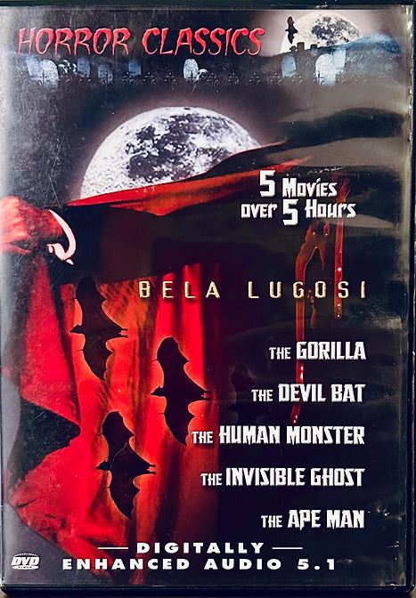 Horror Classic Volume 1 "Bela Lugosi" (DVD 2003) 5 Movies B&W*MA1