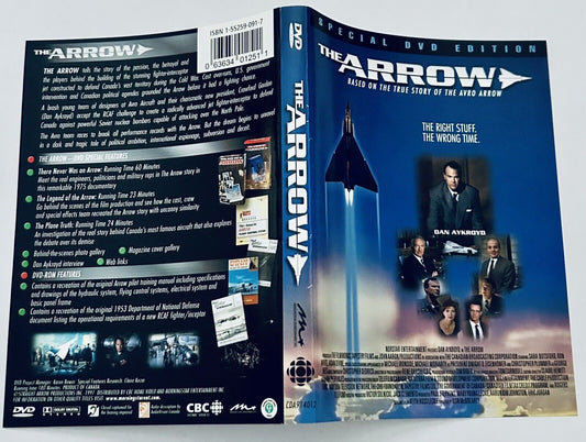 The Arrow DVD, 1997 * DVD Artwork ONLY - NO DISC * Aykroyd