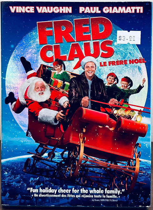 Fred Claus (DVD, 2008) w/ Slipcover Vince Vaughn Christmas Warner Bros*MA1