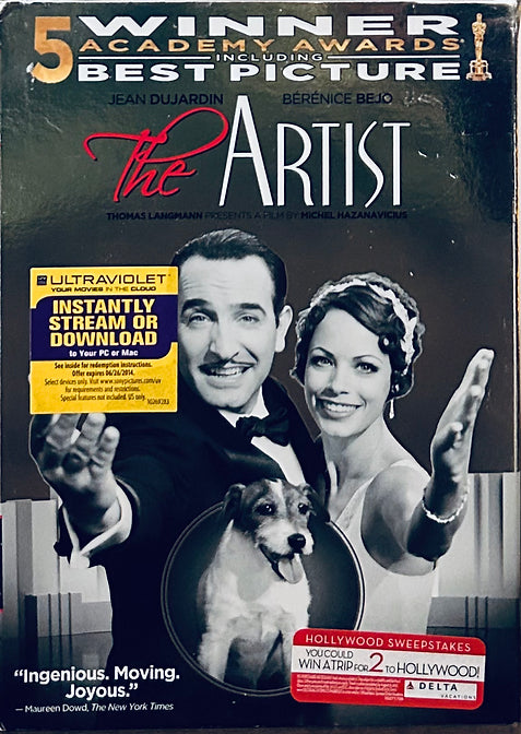 The Artist (DVD, 2011) Comedy/Romance Full Screen B&W w/ Slipcover Sony NEW