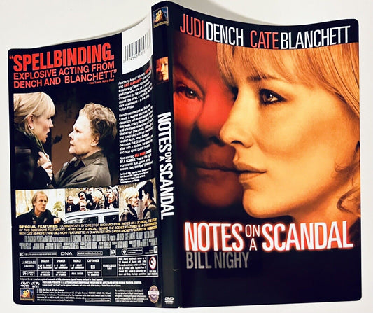 Notes on a Scandal 2007 * Original DVD Artwork ONLY - NO DISC/CASE *