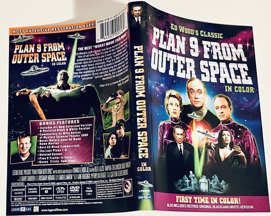 Plan 9 From Outer Space 1959 * DVD Artwork ONLY - NO CASE * Color